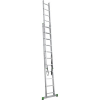 Двухсекционная алюминиевая лестница Новая Высота 2х11 ступеней 2220211