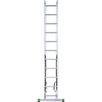 Двухсекционная алюминиевая лестница Новая Высота 2х11 ступеней 2220211