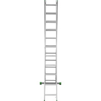 Двухсекционная алюминиевая лестница Новая Высота 2х11 ступеней 2220211