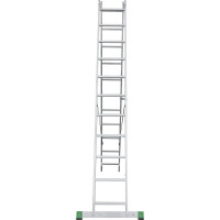 Двухсекционная алюминиевая лестница Новая Высота 2х11 ступеней 2220211