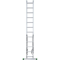 Двухсекционная алюминиевая лестница Новая Высота 2х12 ступеней 2220212