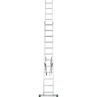 Двухсекционная алюминиевая лестница Новая Высота 2х12 ступеней 2220212