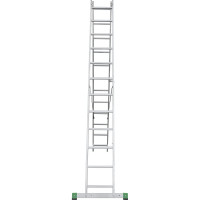Двухсекционная алюминиевая лестница Новая Высота 2х12 ступеней 2220212