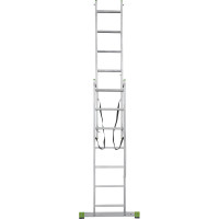 Двухсекционная алюминиевая лестница Новая Высота 2х7 ступеней 2220207