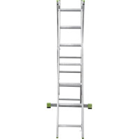 Двухсекционная алюминиевая лестница Новая Высота 2х7 ступеней 2220207