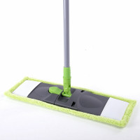 Швабра с флаундером ЛЮБАША 40 см, черенок 110 см, еврорезьба, насадка МОП микрофибра 606312
