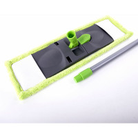 Швабра с флаундером ЛЮБАША 40 см, черенок 110 см, еврорезьба, насадка МОП микрофибра 606312