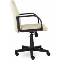 Кресло BRABIX "Top MG-333", с подлокотниками, кожзам, бежевое, 532554