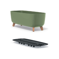 Кашпо на ножках Prosperplast DGCL600 5615C GRACIA CASE 580х240х235 мм, зеленое 066916