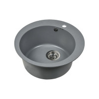 Кухонная мойка из искусственного гранита WISENT Грэй (500x500мм) MWR510-29/WGER013