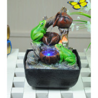 Настольный фонтан с подсветкой GREEN APPLE Лягушки Б0038778