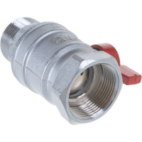 Шаровой кран Giacomini латунь хром R254D 32 Ру35 ВР/НР бабочка R254X006 007-0910