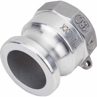 Алюминиевый камлок TITAN LOCK типа А серия EcoLine, ниппель внутр. резьба BSP 1 1/2" TL150AAL-EL