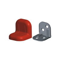 Уголок с заглушкой MFK-TORG 24х24х25х1.2 красное дерево 3 24 24 3