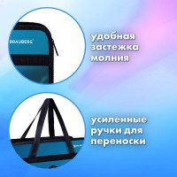 Папка на молнии с ручками BRAUBERG А4, 1 отделение, пластик, 80 мм, Speed 270872