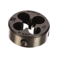 Круглая ручная плашка М10х1.5, HSS, Ф30х11 мм Thorvik D-COMBO MD1015 52837