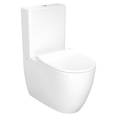 Напольный безободковый пристенный унитаз VITRA Sento Rim-ex BTW 9830B003-7203