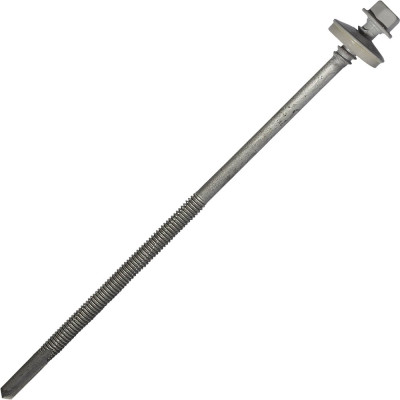 Саморез для сэндвич-панелей HARDWEX ТМ HWX16-P20-6.3/5.5x160 мм, св.№6, RUSPERT, RAL 7047, 50 шт. 5190002408647