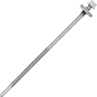 Саморез для сэндвич-панелей HARDWEX ТМ HWX16-P20-6.3/5.5x160 мм, св.№6, RUSPERT, RAL 9016, 50 шт. 5190002408715