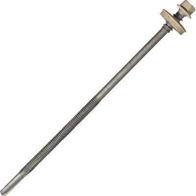 Саморез для сэндвич-панелей HARDWEX ТМ HWX16-P20-6.3/5.5x160 мм, св.№6, RUSPERT, RAL 1015, 50 шт. 5190002408463