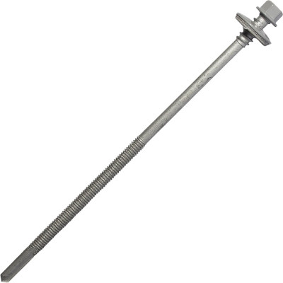 Саморез для сэндвич-панелей HARDWEX ТМ HWX16-P20-6.3/5.5x160 мм, св.№6, RUSPERT, RAL 7004, 50 шт. 5190002408616