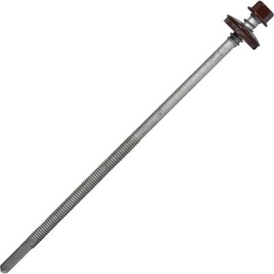 Саморез для сэндвич-панелей HARDWEX ТМ HWX16-P20-6.3/5.5x160 мм, св.№6, RUSPERT, RAL 8017, 50 шт. 5190002408661