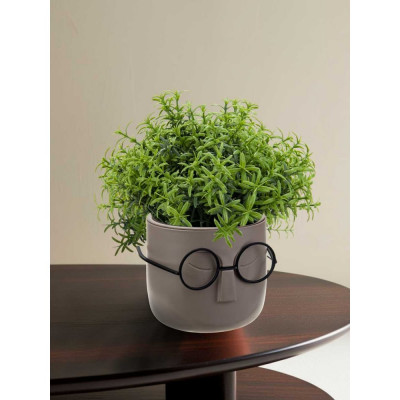 Кашпо IDEA Стив D115 мм, 0,65л со вставкой французcкий серый М 3079 французcкий серый