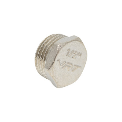 Заглушка VRT 1/2'' наружная, никель 550952