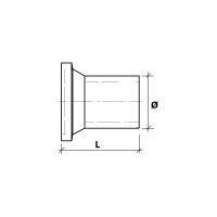 Длинный бурт под фланец SABfuse SDR11 PE100 PN16 D40 802216040