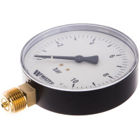 Watts Манометр радиальный F+R250 0-10 бар, корпус 100mm 1/2" 10008078