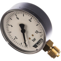 Манометр Watts F+R200 радиальный 0-10bar, корпус 80mm 10007793