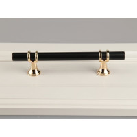 Ручка-кнопка Brante rs.1016.a.96.bk 96 мм черный-золото 107208
