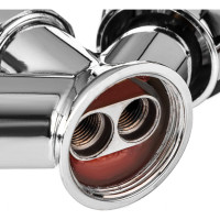 Смеситель для кухни СоюзКран поворотный излив 20см, керам. кран-буксы 1/2, хром, SK01-T215 566-010