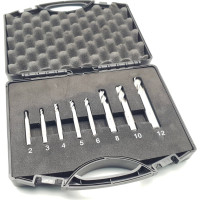 Комплект фрез HSS, 4-х перые, 8 шт (2, 3, 4, 5, 6, 8, 10, 12 мм) ТЕХНОРЕАЛ МА400053010