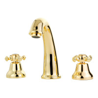 Смеситель для раковины Migliore PRESTIGE на 3 отв., донный клапан "click-clack", золото 31613