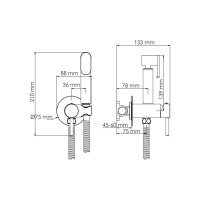 Смеситель с гигиеническим душем WasserKraft A70338
