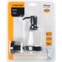Дозатор жидкого мыла FIXSEN "comfort black" черный fx- 86012