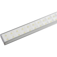 Светодиодный накладной светильник Uniel Ulo-fl120c-100w/6500k/k silver linkable соединяемый. дневной свет (6500k). корпус серебристый. угол 120 градусов. тм Uniel UL-00010830