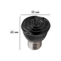 Инфракрасная керамическая лампа LightBest для обогрева erk 50w 220v е27 700109014