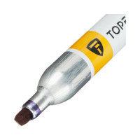 Маркер для агрессивной среды Topfort HD 850 черный, 3-7 мм, скошенный наконечник 1660276