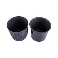 Горшок для цветов Полимербыт Desert 2,3 л, с дренажной вставкой, d157, h152 мм, серый 438640500