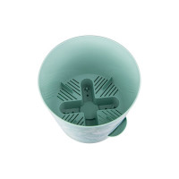 Кашпо IDEA НИКА ДЕКО D120мм, 0,8л, с прикорневым поливом, М 3076 маки