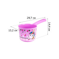 Ковш IDEA ДЕКО 1.5 л М 1218 каменная роза