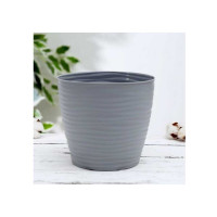 Кашпо IDEA ДЮНА D150 мм, 1.7 л, с поддоном М 3068 Серый