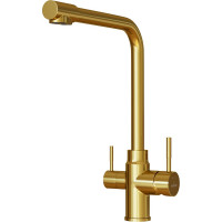 Смеситель для кухни MIXLINE 35k MLSS-0320G подкл.к фильтру, золото 553821
