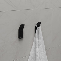 Крючок одинарный для полотенец Lemark SMOOTH LINE 2 шт., чёрный 9712002