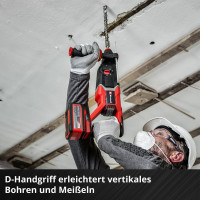Аккумуляторный перфоратор Einhell PXC TP-HD 18/26 D Li BL, 18В,SDS+, 2.6 Дж, 26 мм,3р, D-рук, кейс, без АКК 4514270
