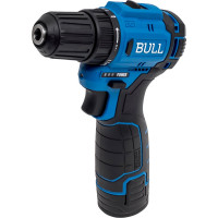 Дрель-шуруповерт аккумуляторная BULL SR 1203 бесщеточный, 12 В, 37 Нм, 2х2 Ач акб, БЗП 10 мм 1329601