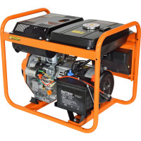 Генератор CARVER PPG - 5000DE дизель (LT-178F, 3,3/3,6кВт, 220В, бак12.5л, э/старт, медь)(12шт/пал) 01.020.00051