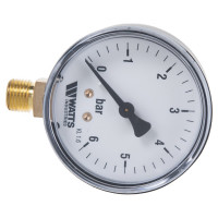 Манометр Watts F+R200 радиальный 0-6bar, корпус 63mm 10007723